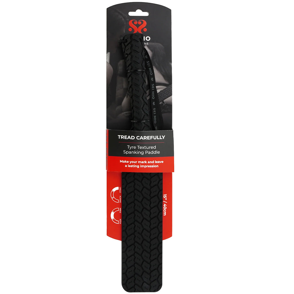 Sei Mio Tread Carefully Tyre Texured Paddle - Tophatter's Adult Sex Toys Online Bondage and Fetish > Whips and Crops - Tophatter Daily Deals