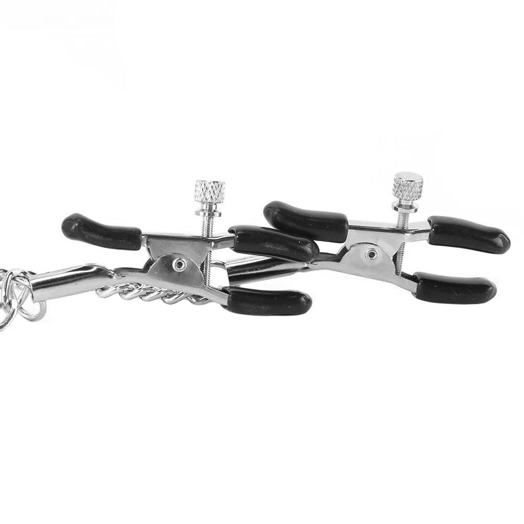 nipple play Triple Intimate Clamps in Silver - Tophatter's Adult Products Bondage and Fetish > Nipple Stimulators & Clamps - Tophatter Daily Deals