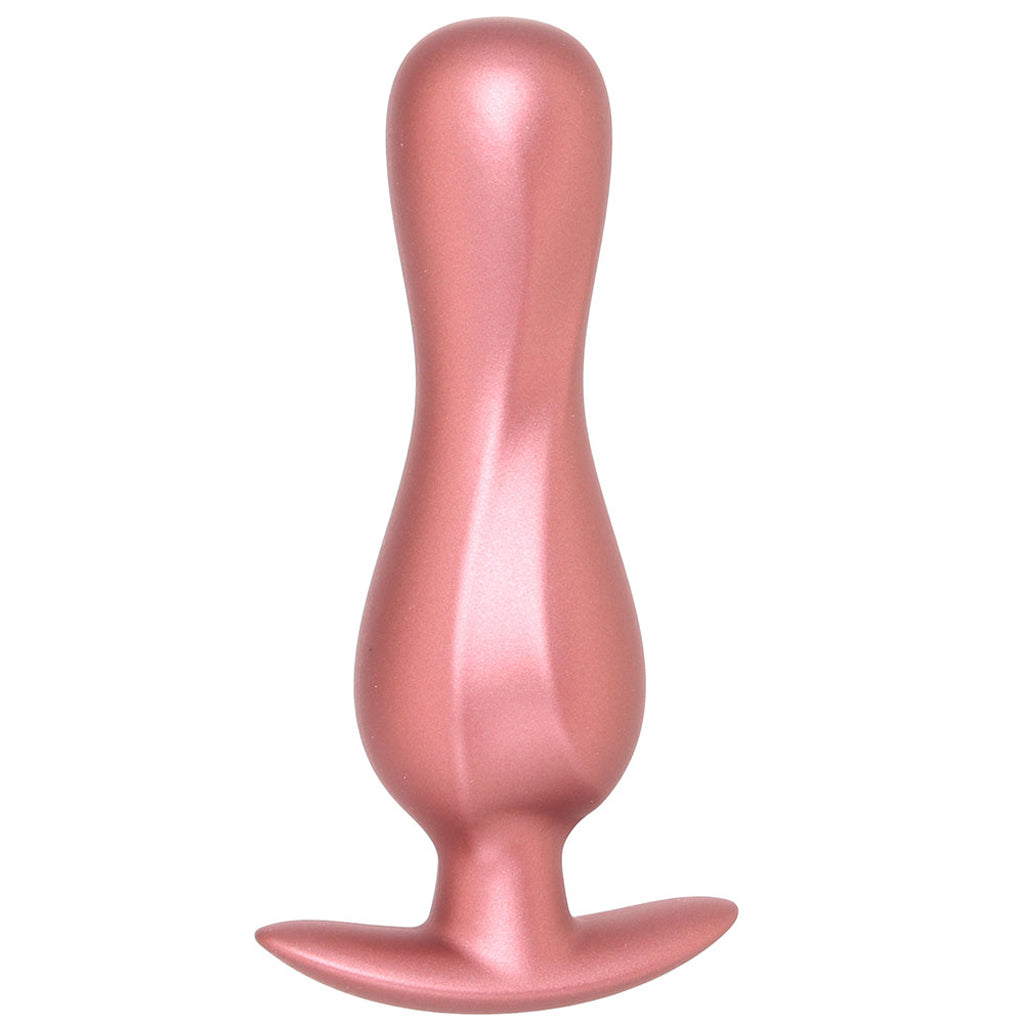 Ouch! Smooth Silicone Curvy Butt Plug in Rose Gold Anal Sex Toys > Butt Plugs - Tophatter Daily Deals