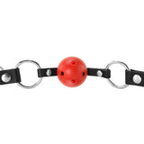 Lux Fetish Breathable Ball Gag in Red - Tophatter's Adult Sex Toys Online Bondage and Fetish > Ball Gags & Mouth Restraints - Tophatter Daily Deals