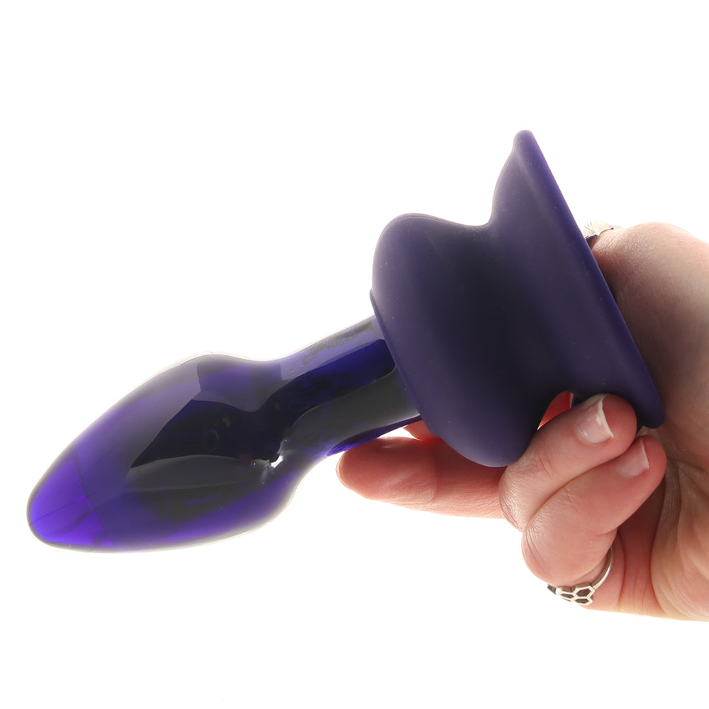 Icicles No.85 Vibrating Glass Plug in Purple Anal Sex Toys > Butt Plugs - Tophatter Daily Deals