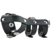 Blue Line Double Cock and Ball Strap with Leash Lead Bondage and Fetish > Cock and Ball Devices - Tophatter Daily Deals
