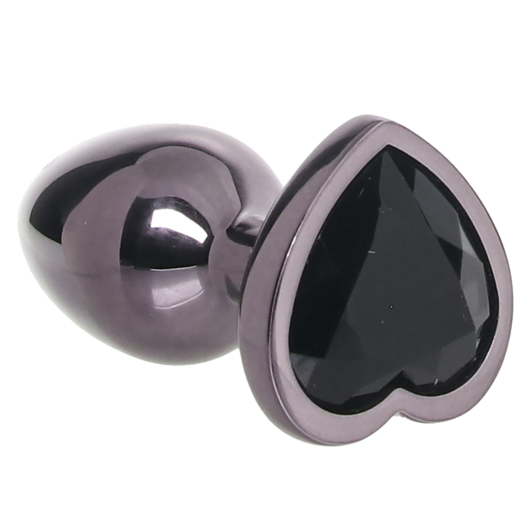 Jewel Black Diamond Heart Plug in Small Anal Sex Toys > Butt Plugs - Tophatter Daily Deals