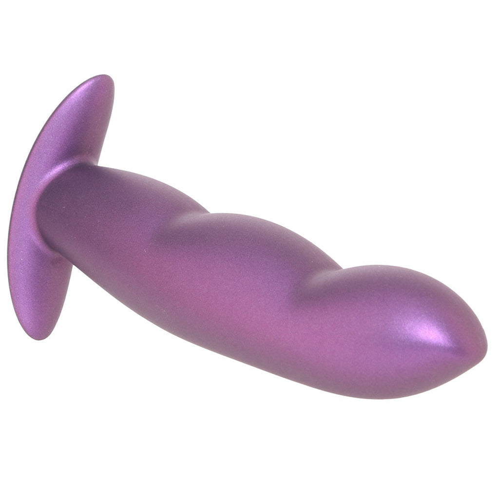 Ouch! Smooth Silicone Finger Butt Plug in Metallic Purple Anal Sex Toys > Butt Plugs - Tophatter Daily Deals