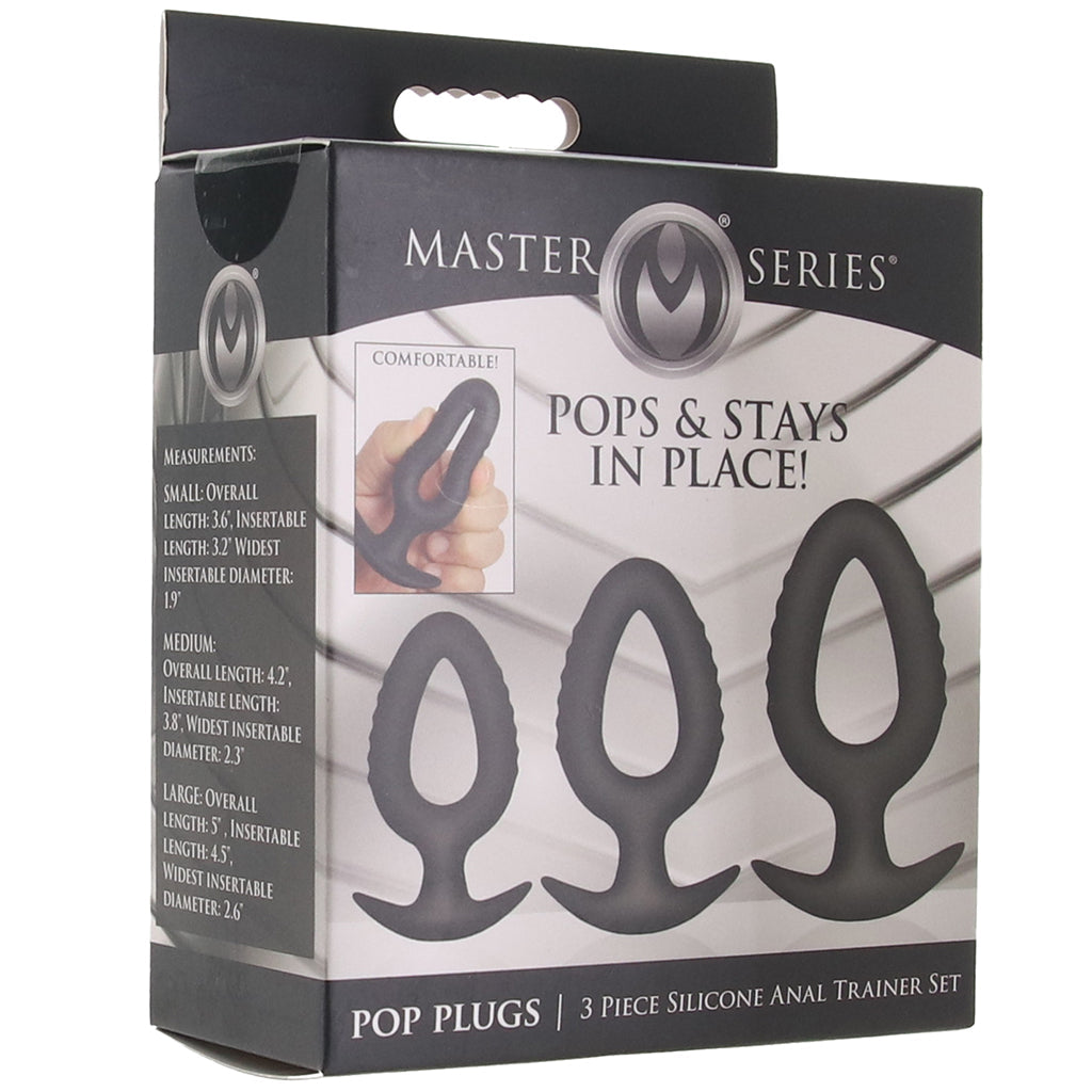 Master Series Pop Plugs 3 Piece Anal Trainer Kit - Tophatter's Adult Sex Toys Online Anal Sex Toys > Butt Plugs - Tophatter Daily Deals