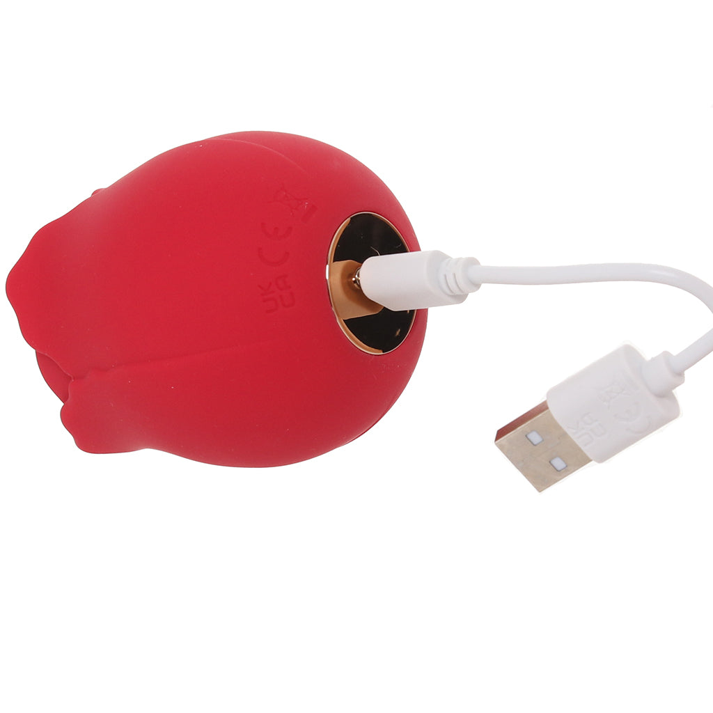 Inya The Vibrating Rose in Red Vibrators > Clitoral Stimulators - Tophatter Daily Deals