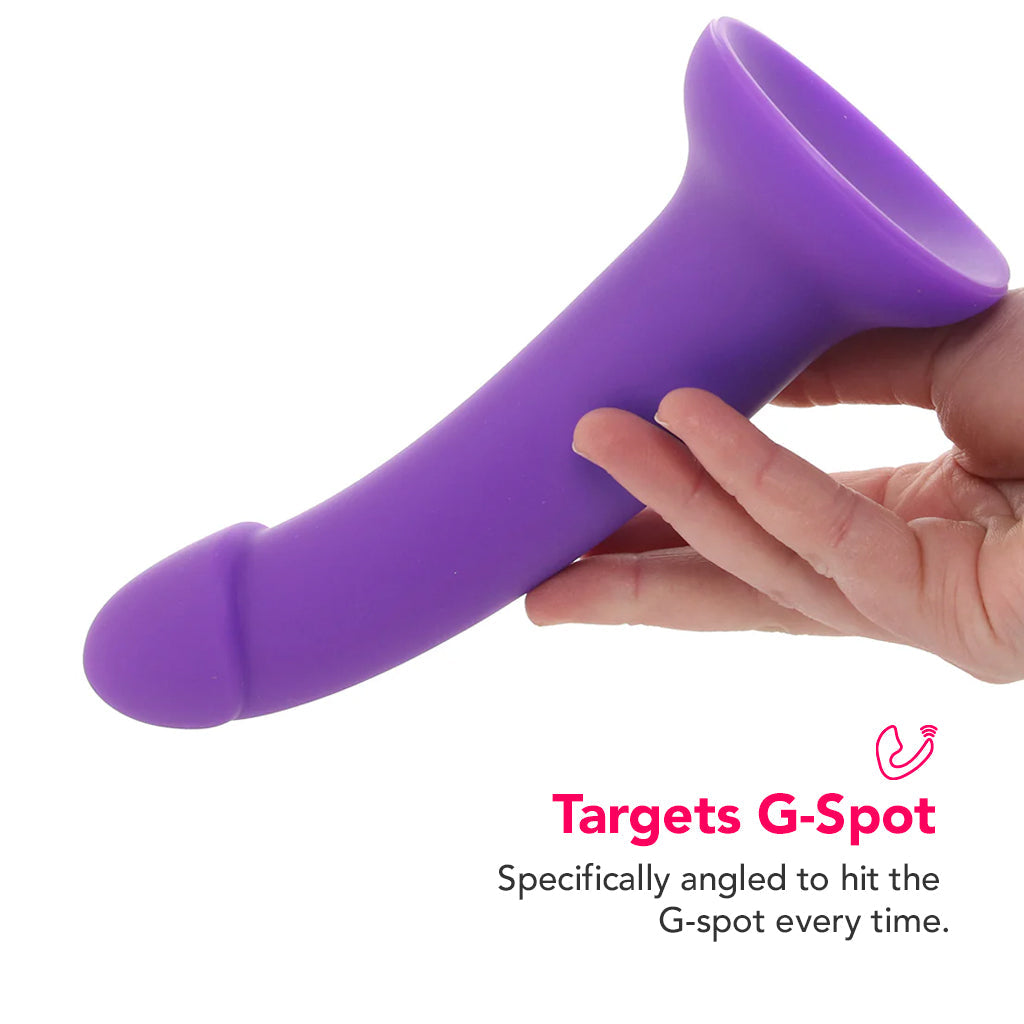 PinkCherry Premium 7 Inch Purple Silicone Dildo Dildo Sex Toys > G-Spot Dildos - Tophatter Daily Deals