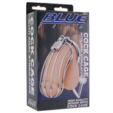 Blue Line Cock Cage with Anal Stimulator - Tophatter's Adult Sex Toys Online Bondage and Fetish > Cock and Ball Devices - Tophatter Daily Deals