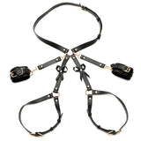 Strict Bondage Harness with Bows /L - Tophatter's Adult Products Bondage and Fetish > Restraints - Tophatter Daily Deals