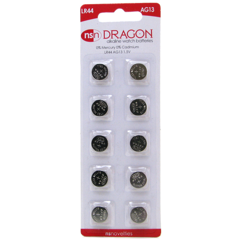 Dragon Alkaline LR44/AG13 Watch Batteries 10 Pack Batteries - Tophatter Daily Deals