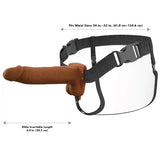 Fantasy X-tensions 8 Inch Hollow Strap-On Vibe in Brown Male Enhancement > Extenders and Sleeves - Tophatter Daily Deals