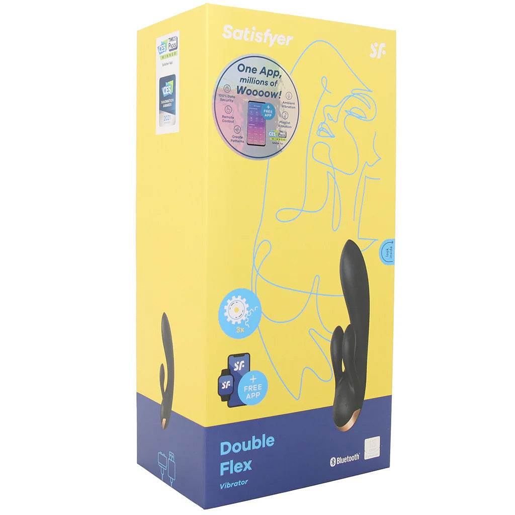 Satisfyer Double Flex Rabbit Vibe Vibrators > Rabbit Vibrators - Tophatter Daily Deals