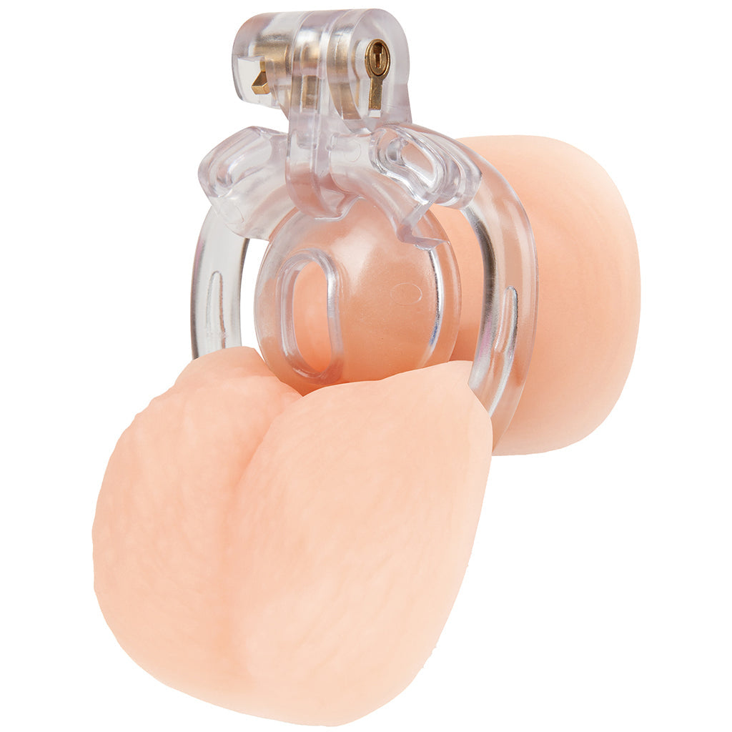 Blueline Acrylic See Thru Mini Cock Micro Chastity Cage Bondage and Fetish > Cock and Ball Devices - Tophatter Daily Deals
