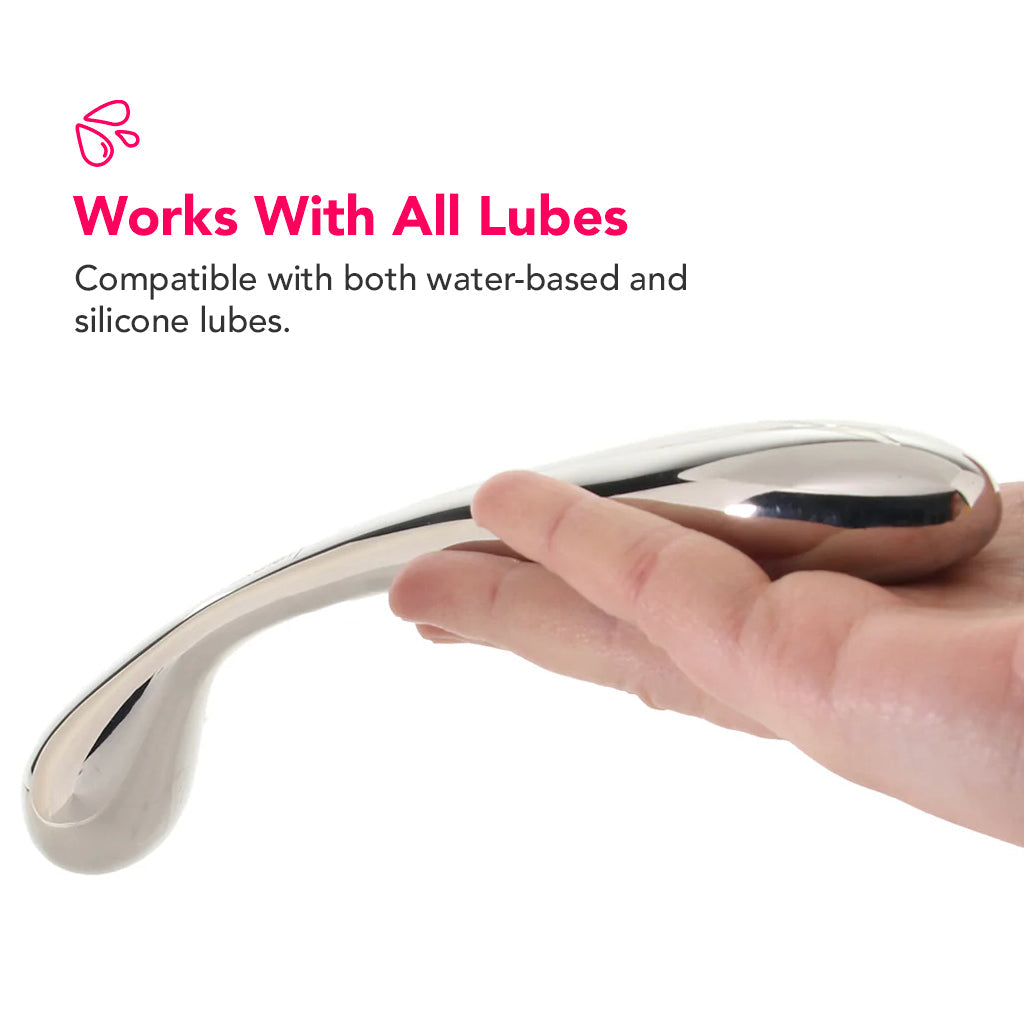 PinkCherry 8.5 Inch Stainless Steel Wand G-Spot Dildo - Tophatter's Adult Sex Toys Online Dildo Sex Toys > G-Spot Dildos - Tophatter Daily Deals