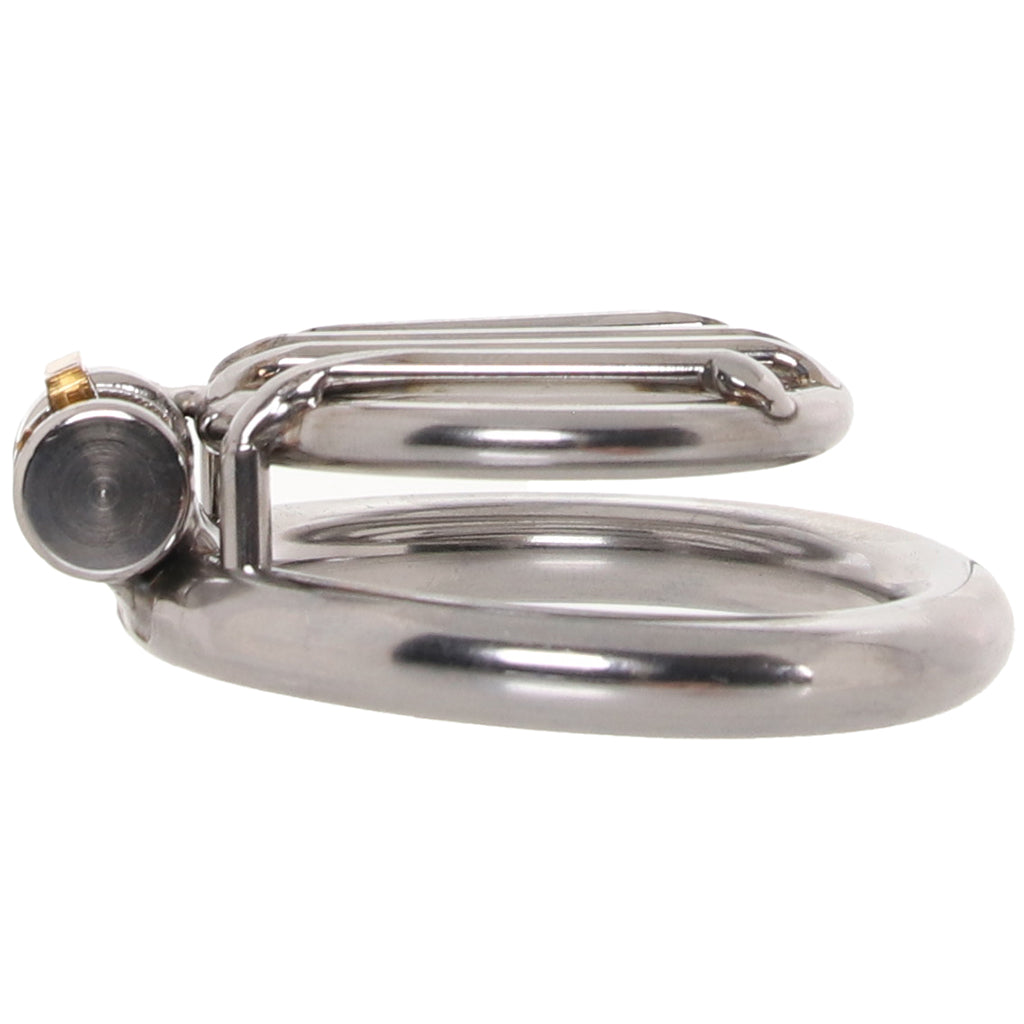 Blueline Stainless Steel Inverted Micro Jail Time Cock Cage Bondage and Fetish > Cock and Ball Devices - Tophatter Daily Deals