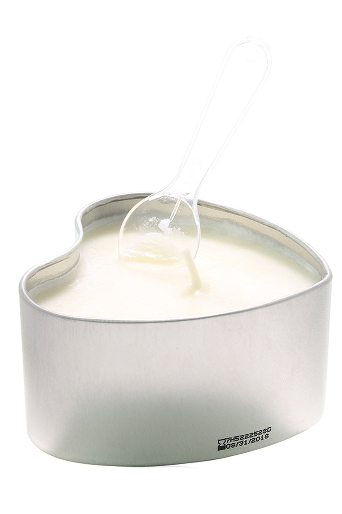 3-in-1 Edible Heart Candle 4oz/113g in Pineapple Sensual Love > Massage - Tophatter Daily Deals