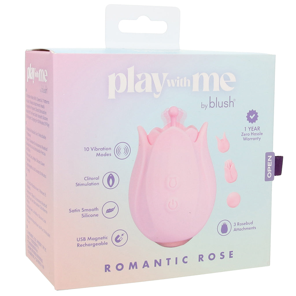 Play With Me Romantic Rose Vibe - Tophatter's Adult Sex Toys Online Vibrators > Clitoral Stimulators - Tophatter Daily Deals