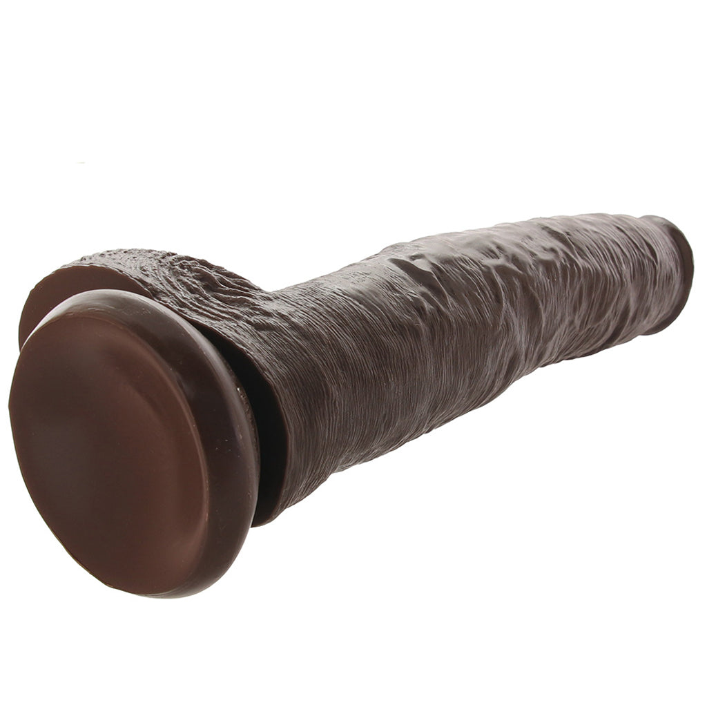 King Cock 14 Inch Cock with Balls in Chocolate Dildo Sex Toys > Large Dildos - Tophatter Daily Deals
