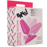 Bang! Vibrating Silicone Butt Plug in Pink - Tophatter's Adult Sex Toys Online Anal Sex Toys > Butt Plugs - Tophatter Daily Deals