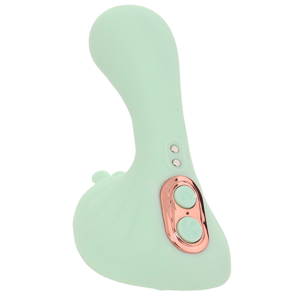 Averi Dual Stimulator Vibe in Green Vibrators > Clitoral Stimulators - Tophatter Daily Deals
