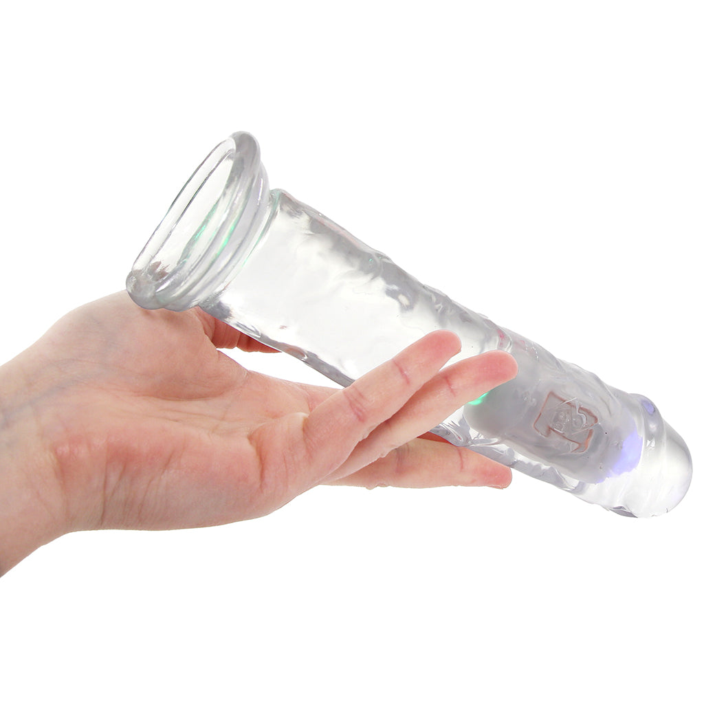 RealRock 8 Inch Light Up Vibrating Dildo - Tophatter's Adult Sex Toys Online Vibrators > Realistic Vibrator Dildos - Tophatter Daily Deals
