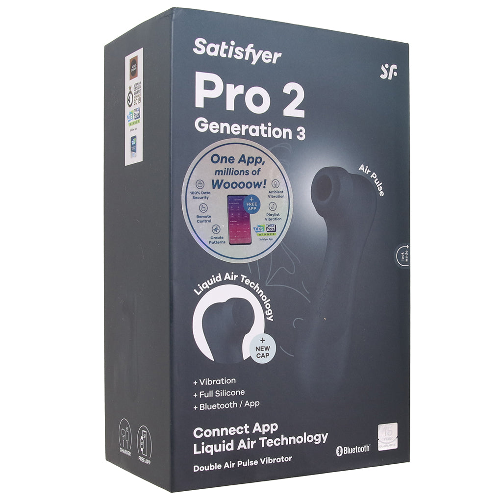 Satisfyer Pro 2 Gen 3 Double Air Pulse App Vibe in Grey Vibrators > Clitoral Stimulators - Tophatter Daily Deals