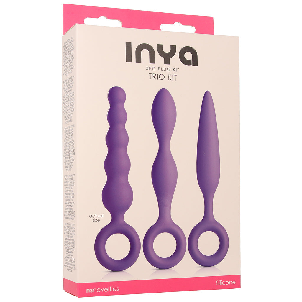 Inya Trio 3 Piece Butt Plug Kit Sex Toy Kits and Collections - Tophatter Daily Deals