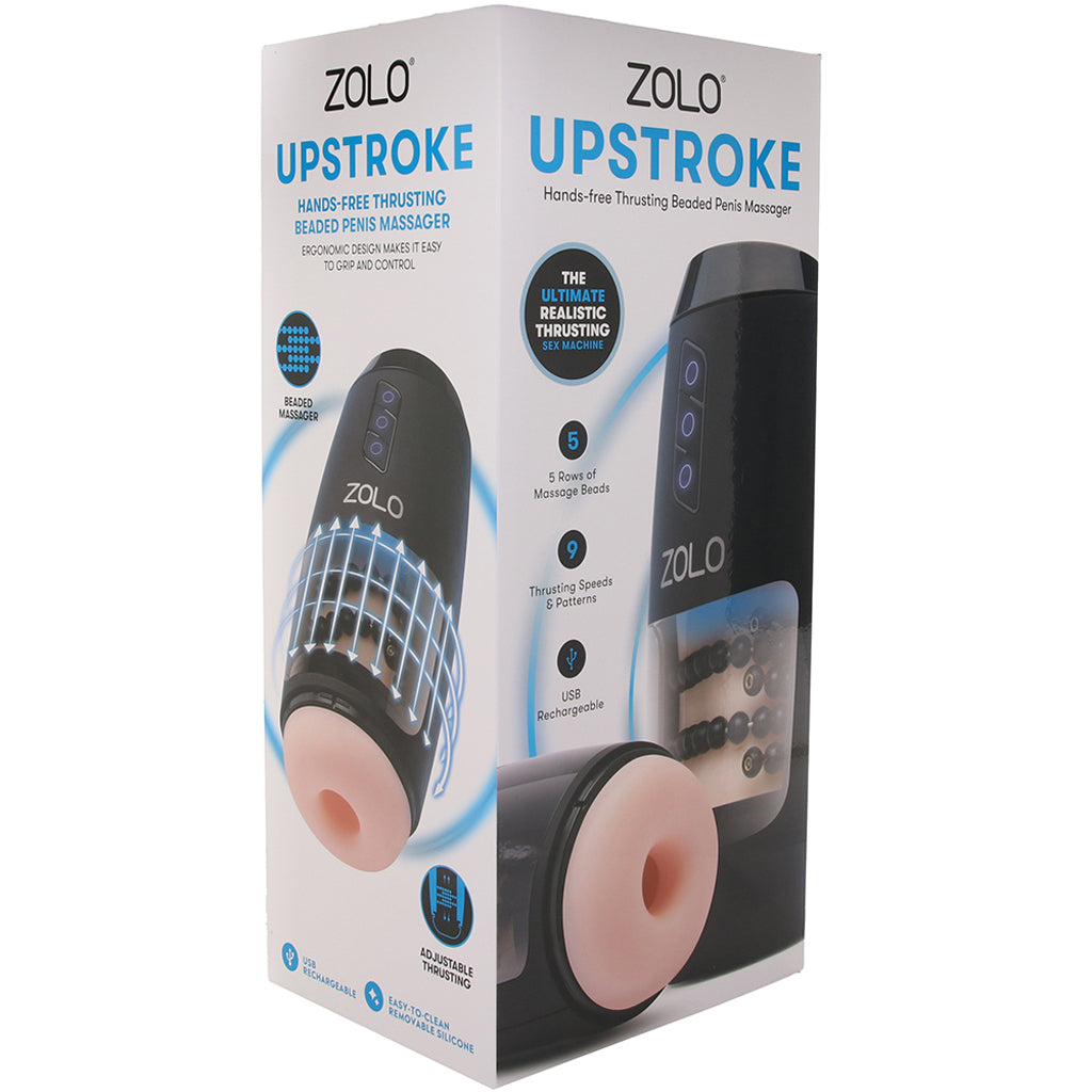 Zolo Upstroke Thrusting Beaded Auto Stroker - Tophatter's Adult Sex Toys Online Male Masturbators > Auto Strokers - Tophatter Daily Deals