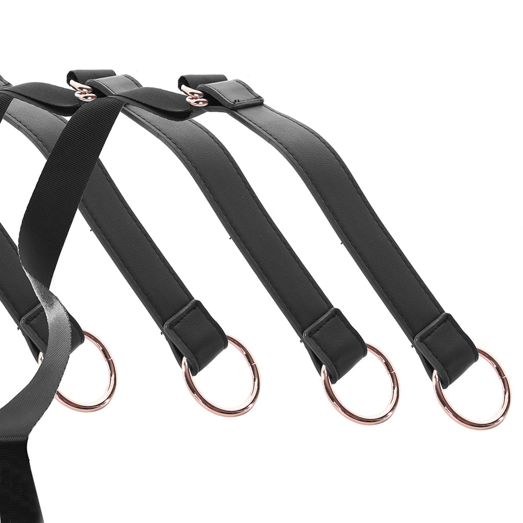 Bondage Couture Tie Down Straps in Rose Gold Bondage and Fetish > Restraints - Tophatter Daily Deals