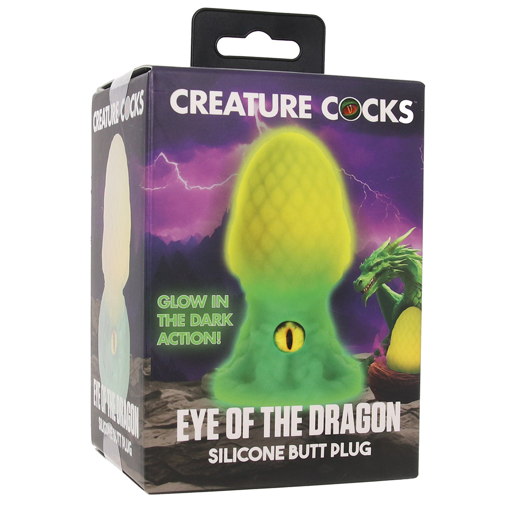 Creature Cocks Eye of the Dragon Silicone Plug in Green Anal Sex Toys > Butt Plugs - Tophatter Daily Deals