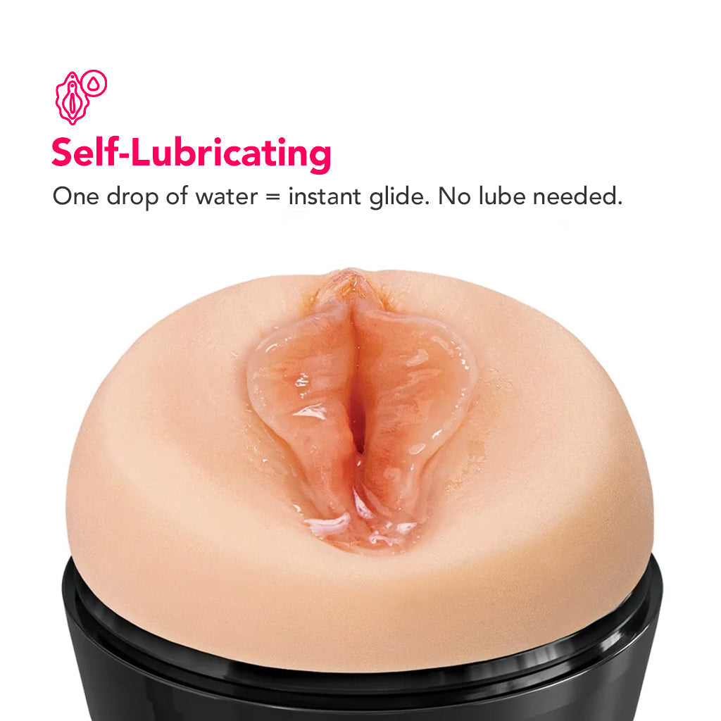PDX Wet Pussies Super Flip-A-Pussy Over Stroker in Light - Tophatter's Adult Sex Toys Online Male Masturbators > Pocket Strokers - Tophatter Daily Deals