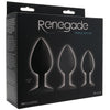 Renegade Triple Ace Silicone Butt Plug Kit Anal Sex Toys > Butt Plugs - Tophatter Daily Deals