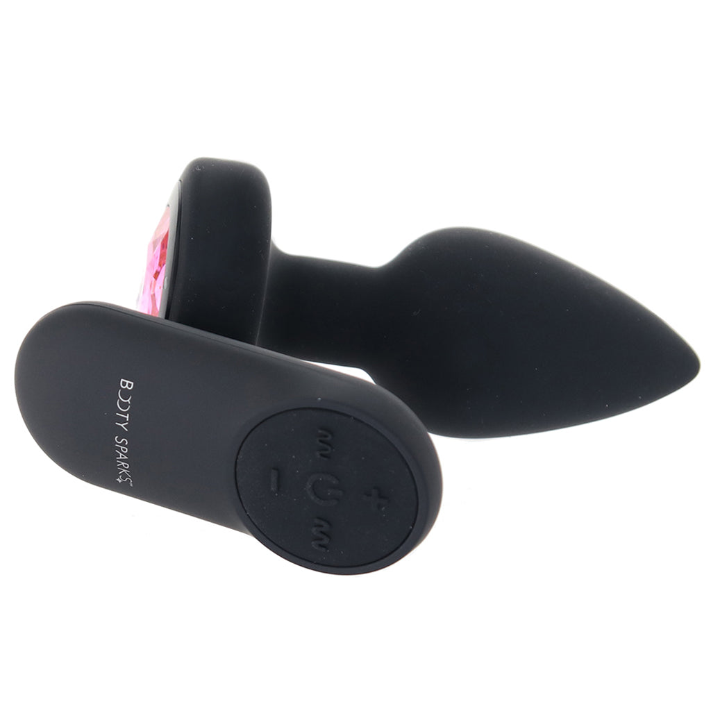 Booty Sparks Pink Gem Vibrating Anal Plug in Small - Tophatter's Adult Products Anal Sex Toys > Butt Plugs - Tophatter Daily Deals