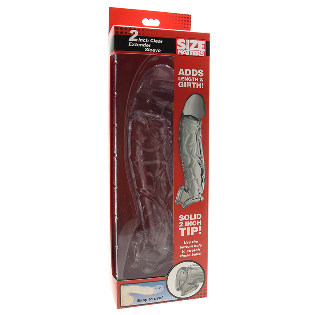 Size Matters 2 Inch Clear Extender Sleeve Male Enhancement > Extenders and Sleeves - Tophatter Daily Deals