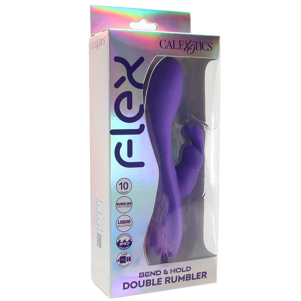 Flex Bend & Hold Double Rumbler Rabbit Vibe Vibrators > Rabbit Vibrators - Tophatter Daily Deals