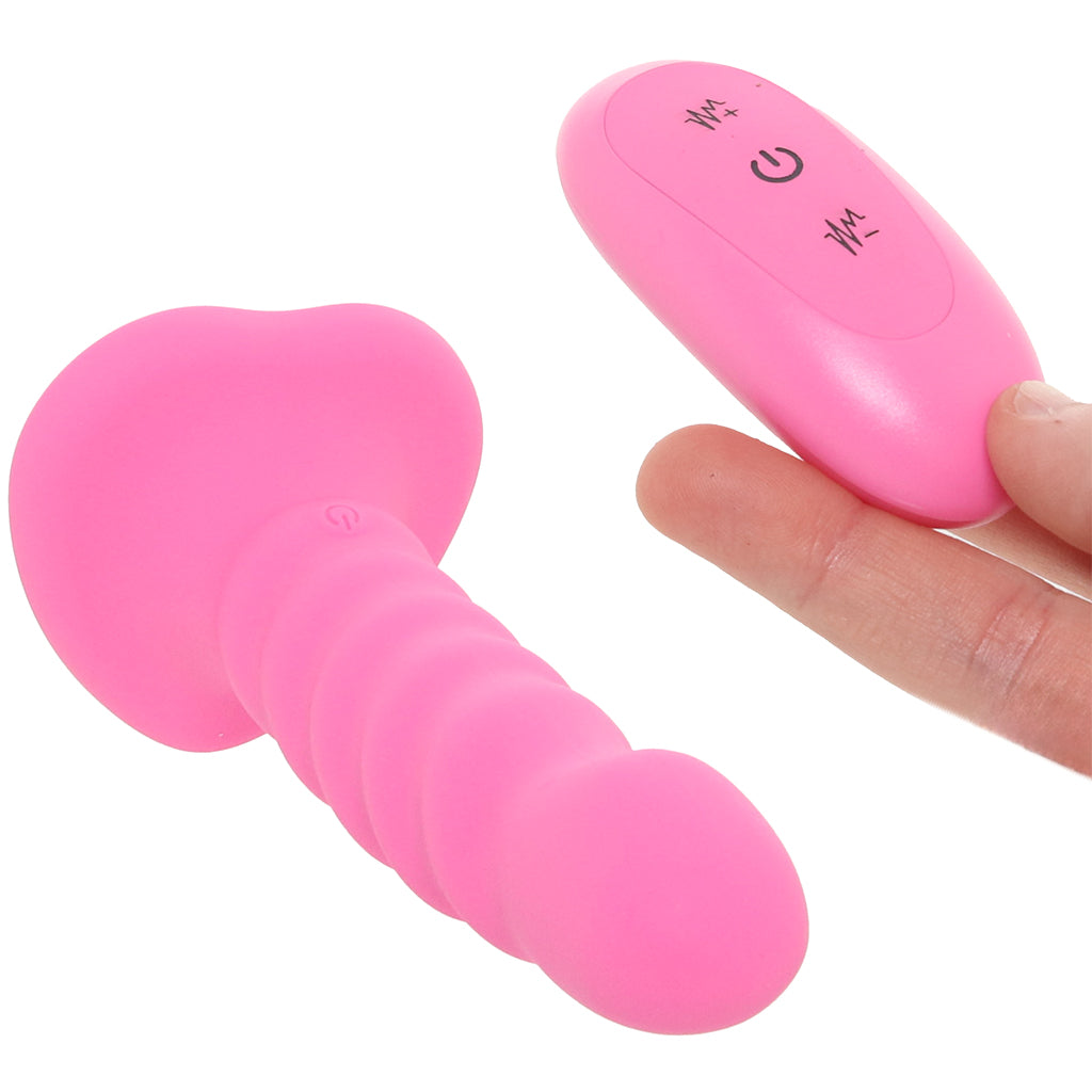 Colours 5 Inch Ribbed Remote Vibe in Pink Vibrators > G-Spot Vibrators - Tophatter Daily Deals