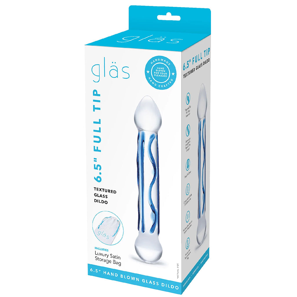 gläs 6.5 Inch Full Tip Textured Glass Dildo Dildo Sex Toys > Pyrex Glass Dildos - Tophatter Daily Deals
