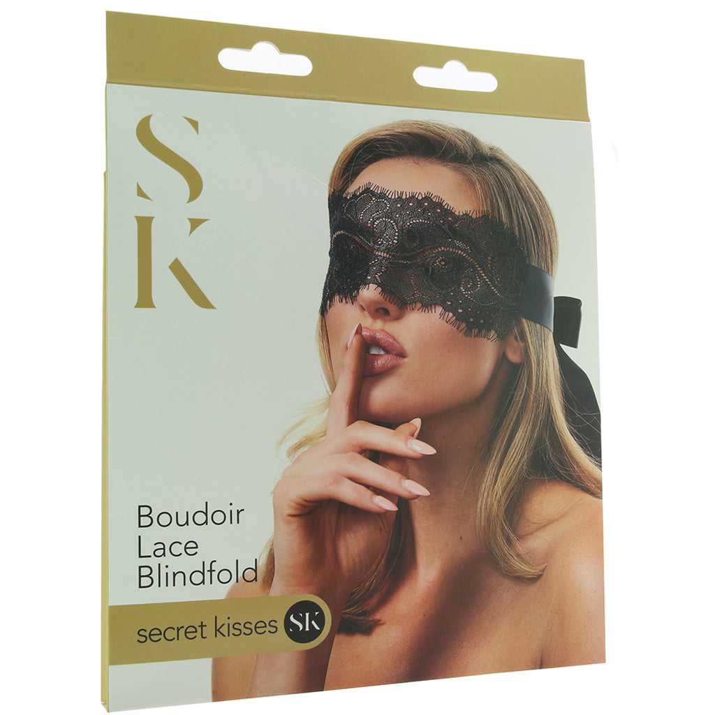 Secret Kisses Boudoir Lace Blindfold - Tophatter's Adult Products Bondage and Fetish > Pleasure Masks and Dress Up Play - Tophatter Daily Deals
