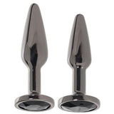 Rear Assets 2 Piece Butt Plug Kit in Gunmetal Anal Sex Toys > Butt Plugs - Tophatter Daily Deals