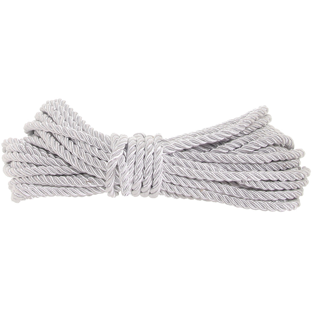 Ouch! 32.8'/10m Bondage Rope in Silver - Tophatter's Adult Sex Toys Online Bondage and Fetish > Restraints - Tophatter Daily Deals