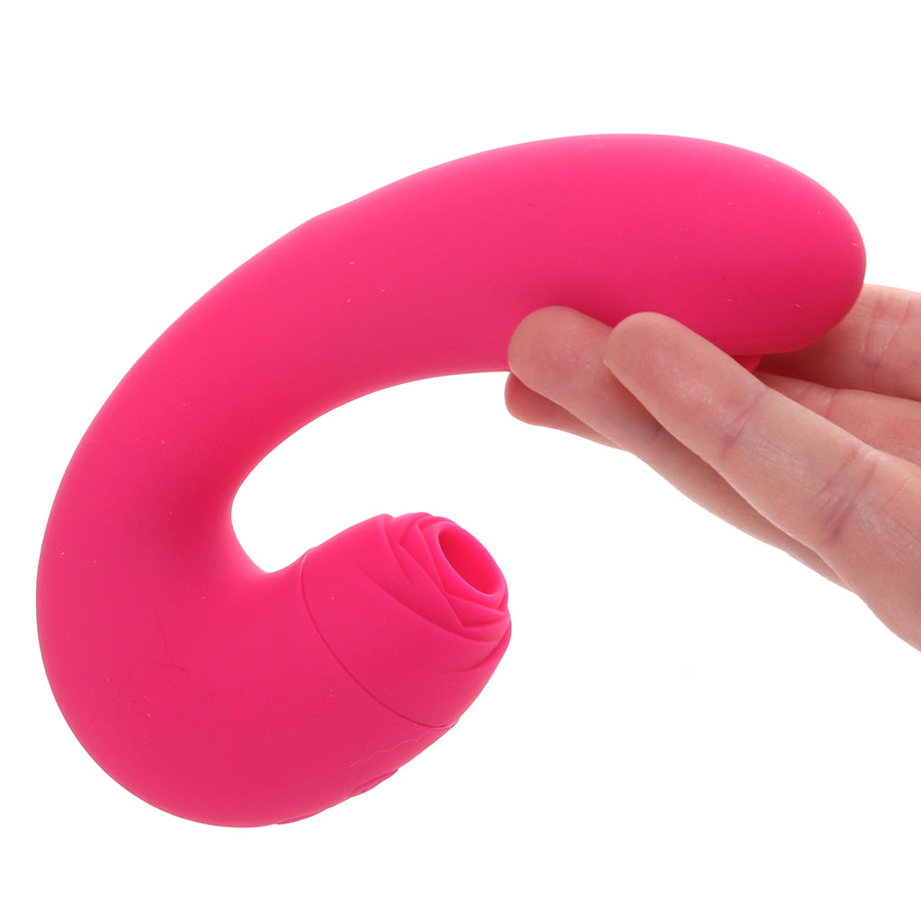 Blaze Suction Thumper Vibe in Pink - Tophatter's Vibrator Deals Online Vibrators > G-Spot Vibrators - Tophatter Daily Deals
