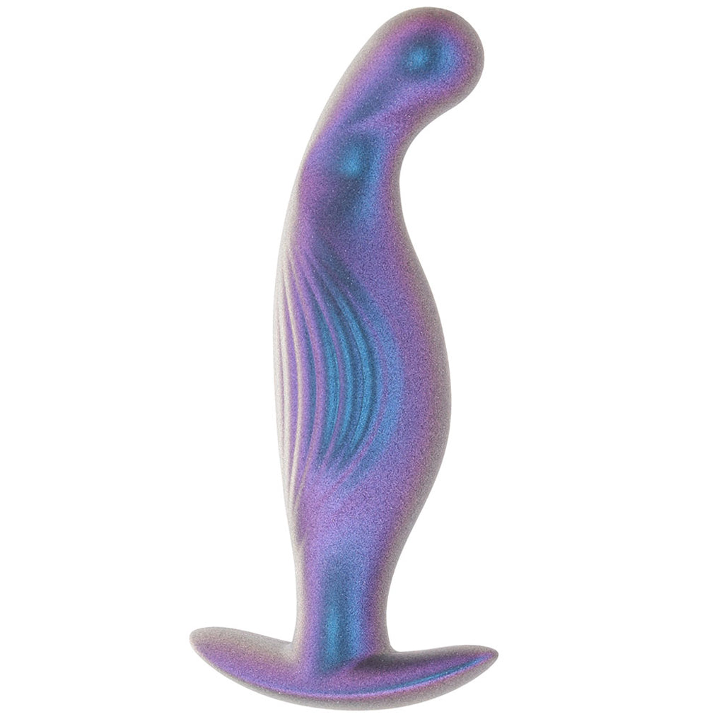 Ouch! Smooth Silicone P-Spot Butt Plug in Metallic Blue Anal Sex Toys > Butt Plugs - Tophatter Daily Deals