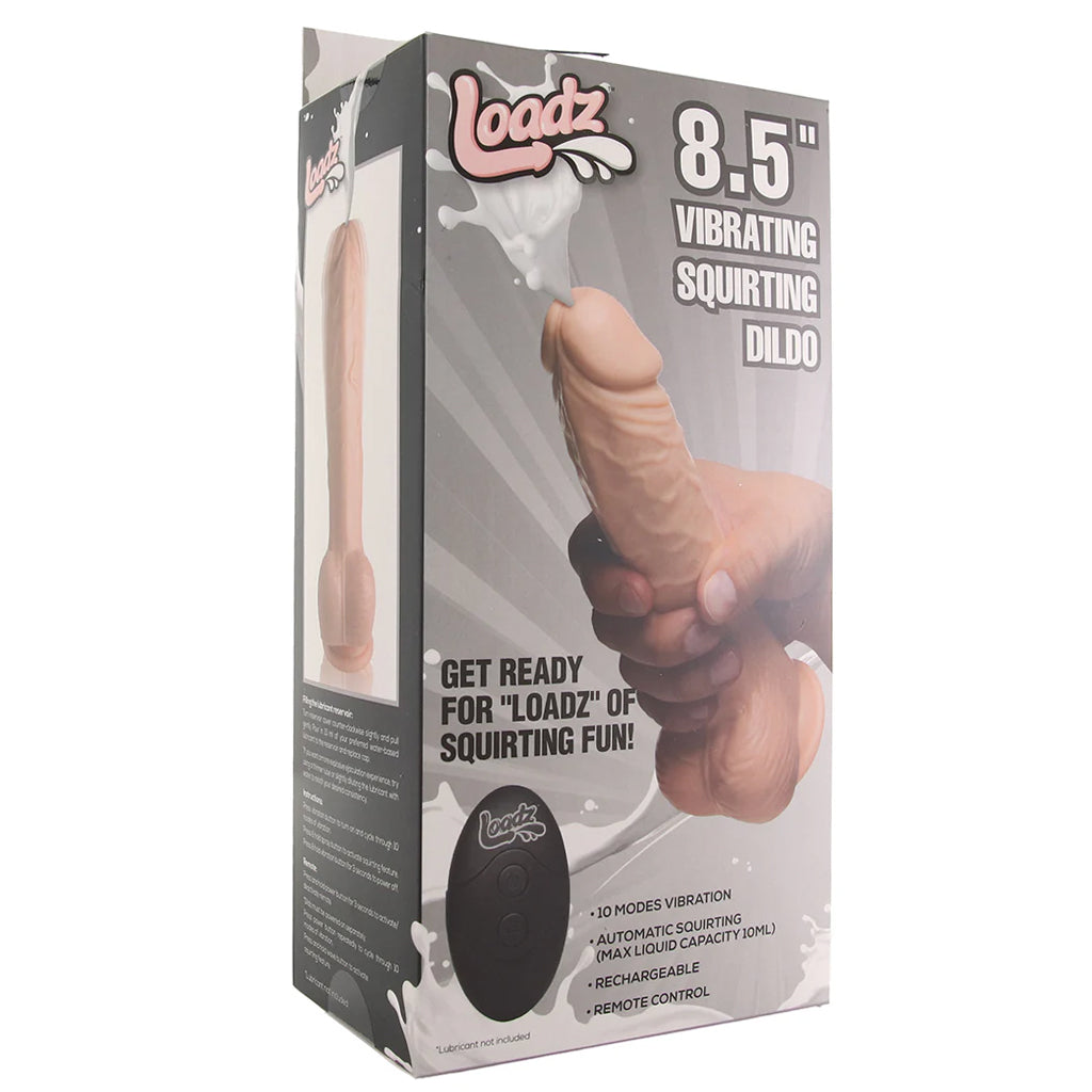 Loadz 8.5 Inch Vibrating Squirting Dildo - Tophatter's Vibrator Deals Online Dildo Sex Toys > Realistic Dildos - Tophatter Daily Deals