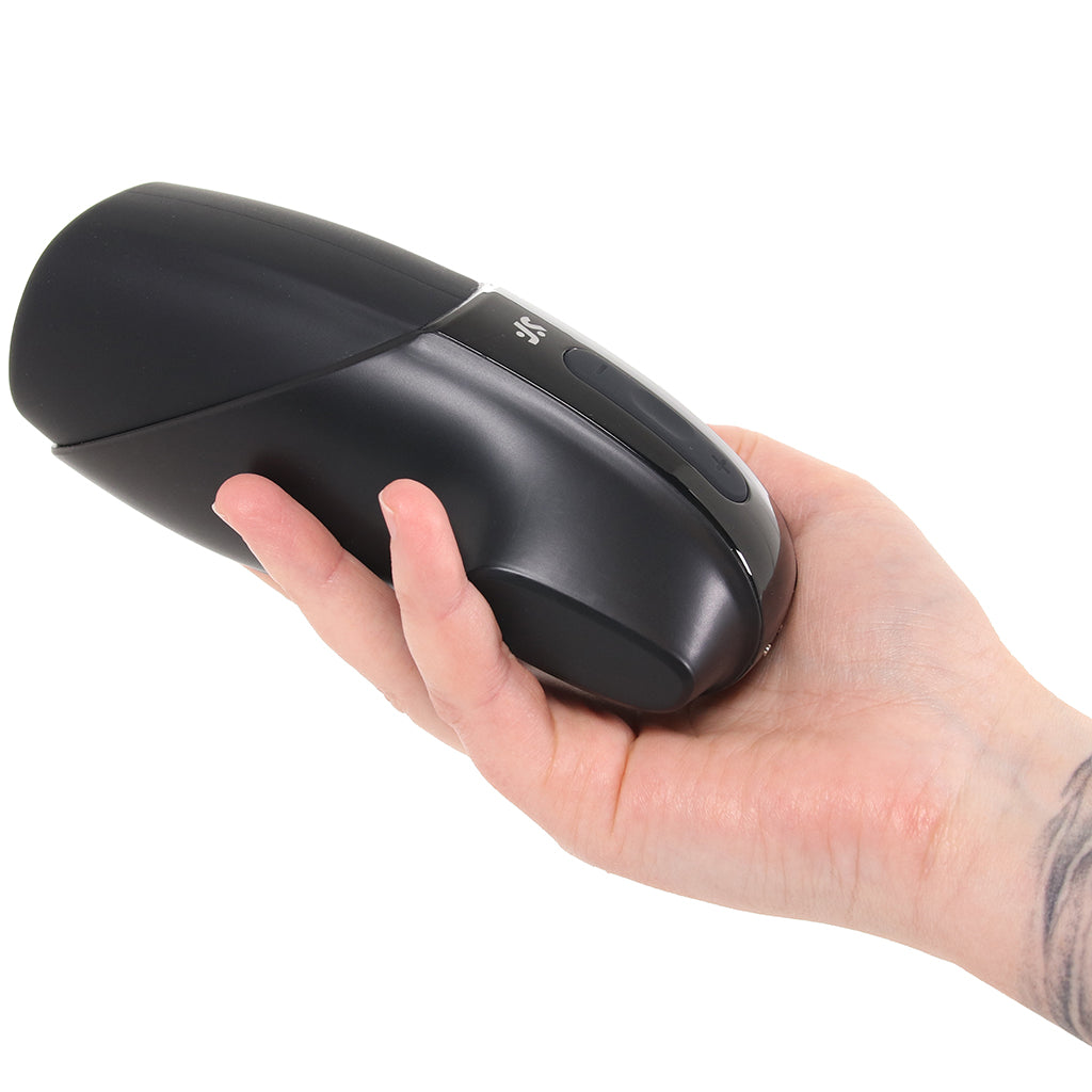 Satisfyer Men Vibration Stroker in Black Male Masturbators > Vibrating - Tophatter Daily Deals