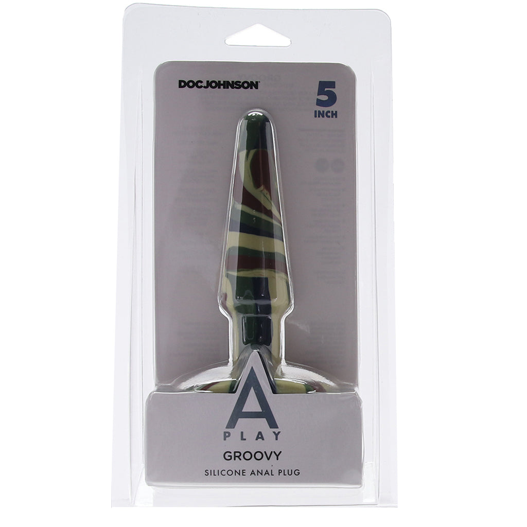 A-Play Groovy 5 Inch Anal Plug in Camo Anal Sex Toys > Butt Plugs - Tophatter Daily Deals