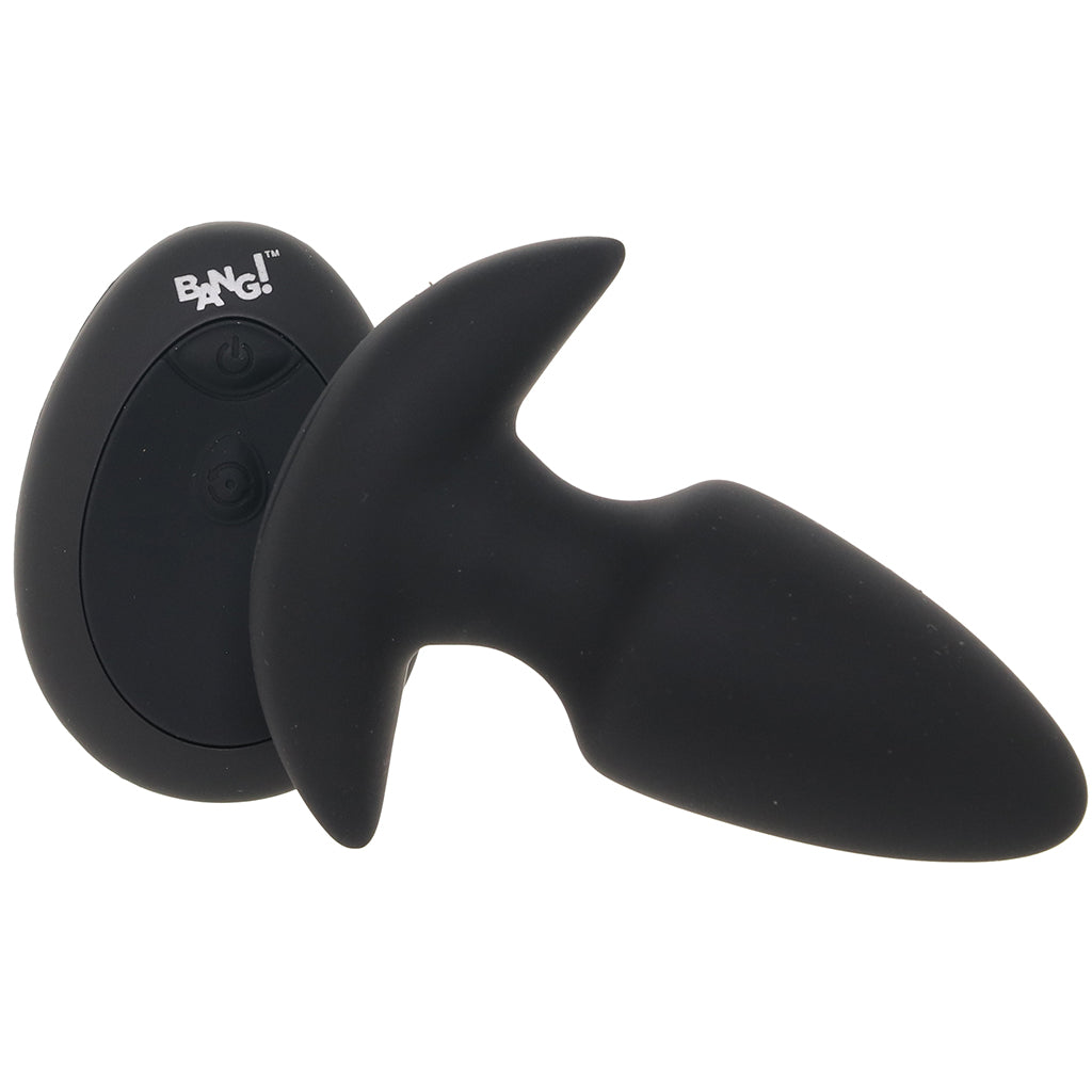 Bang! Thrusting & Vibrating Silicone Butt Plug in Black Anal Sex Toys > Butt Plugs - Tophatter Daily Deals