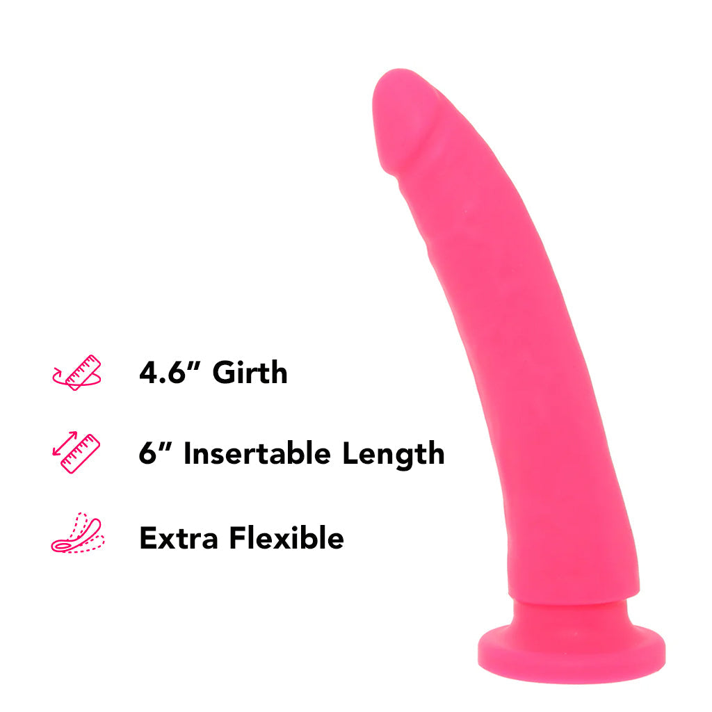 PinkCherry Premium 6.5 Inch Pink Silicone Realistic Dildo - Tophatter's Adult Sex Toys Online Dildo Sex Toys > Realistic Dildos - Tophatter Daily Deals