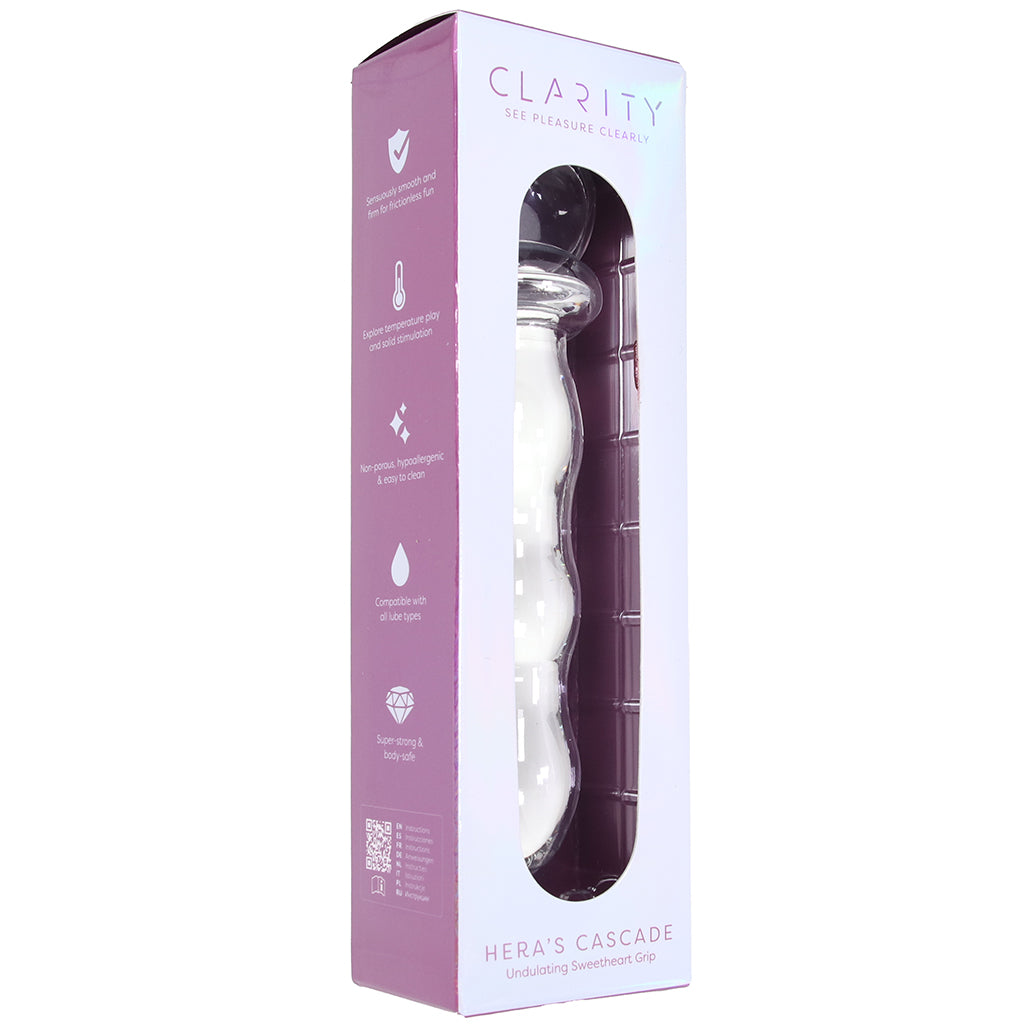 Clarity Hera's Cascade Glass Dildo Dildo Sex Toys > Non-Phallic Dildos - Tophatter Daily Deals