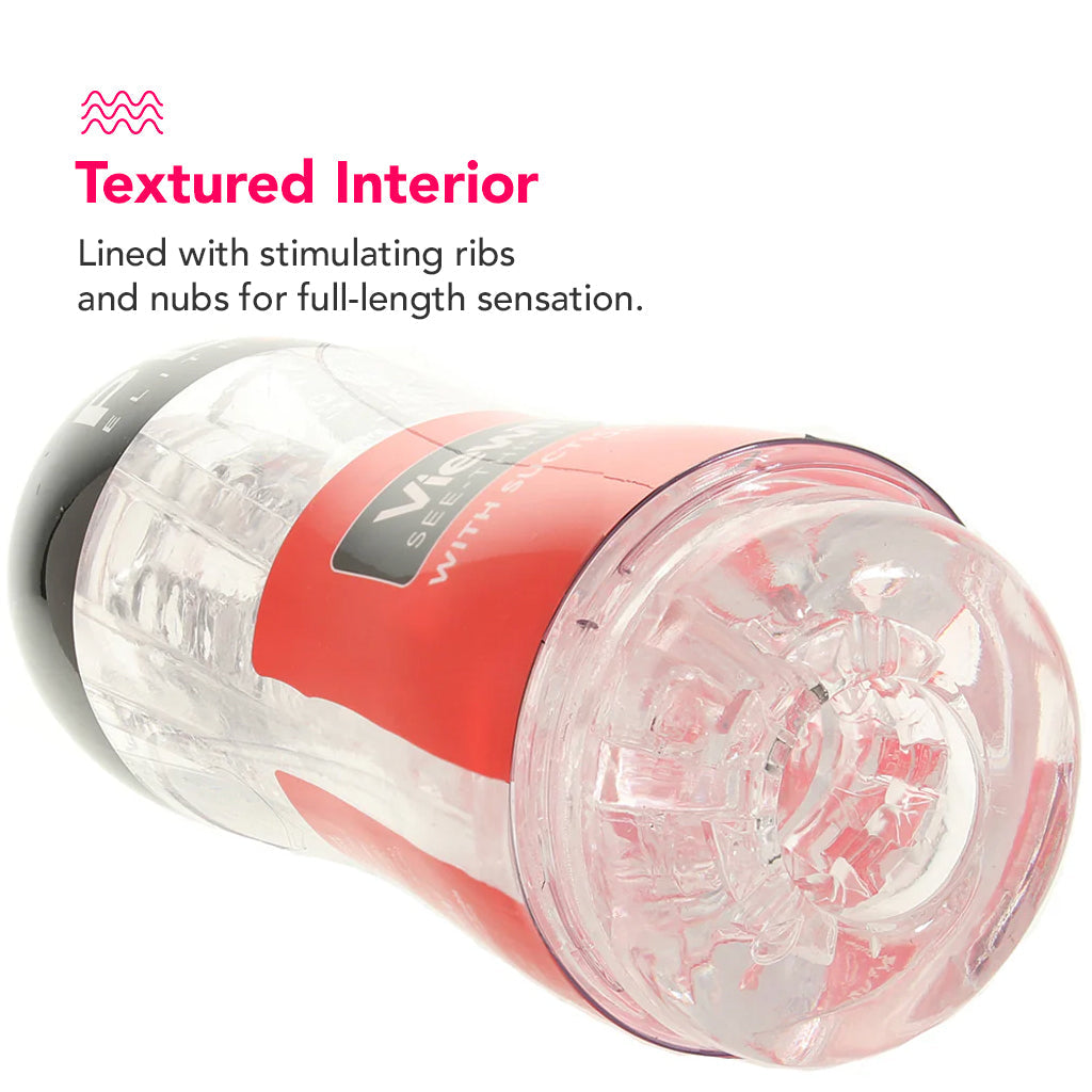 PDX Elite ViewTube See-Thru Stroker Male Masturbators > Self-Contained Strokers - Tophatter Daily Deals