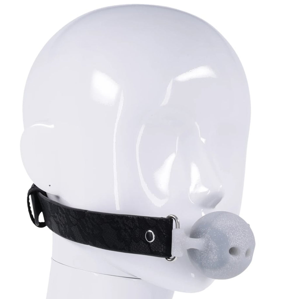 Sex & Mischief Lace Silicone Breathable Ball Gag - Tophatter's Adult Sex Toys Online Bondage and Fetish > Ball Gags & Mouth Restraints - Tophatter Daily Deals